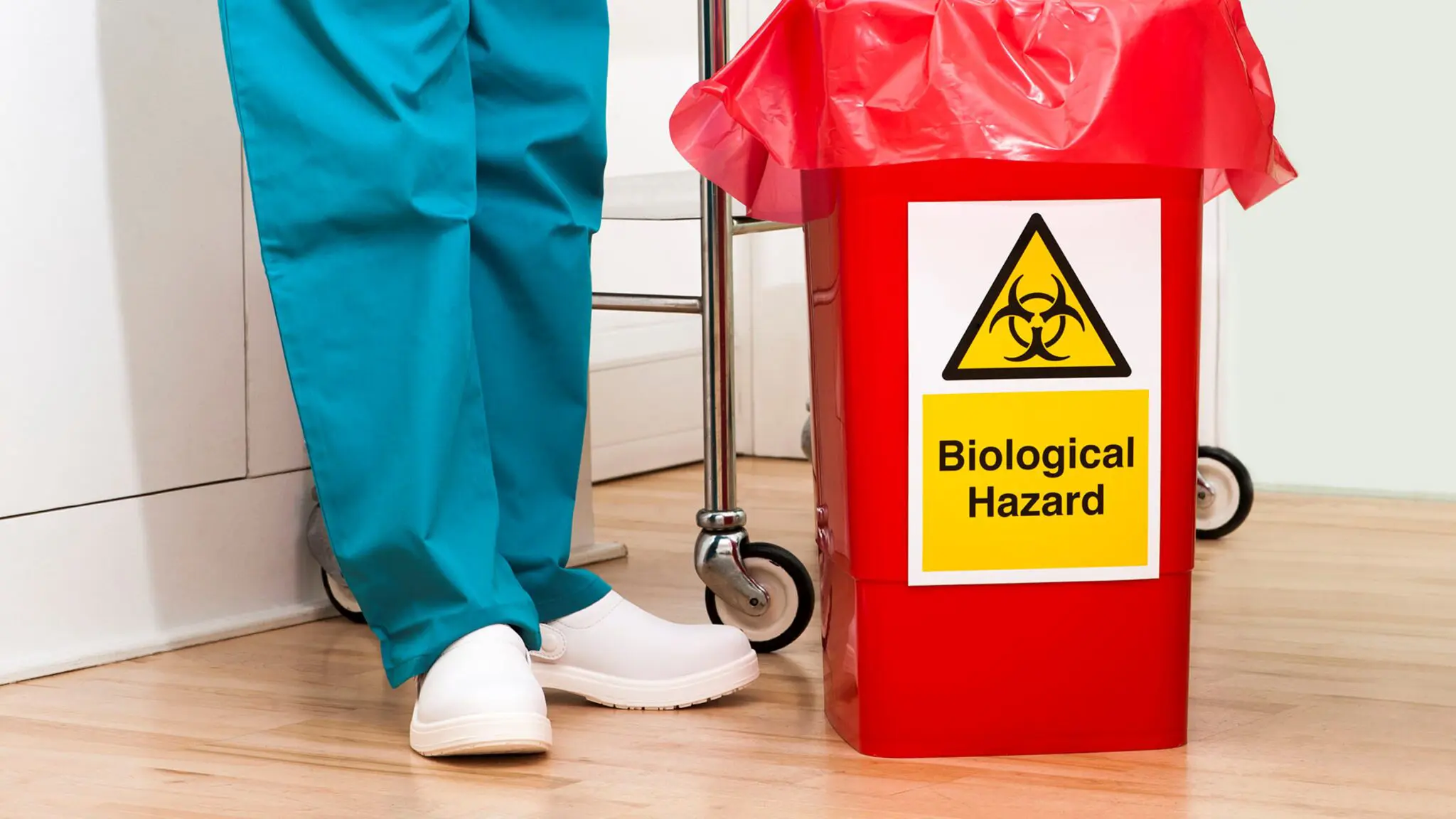 CEVONS collection of biohazardous waste at a healthcare facility