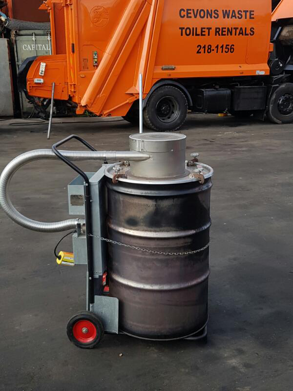 CEVONS high-temperature incinerator processing hazardous industrial waste
